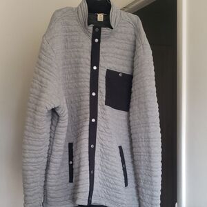 Duluth Trading Co Gray and Black Quilted Men's Jacket